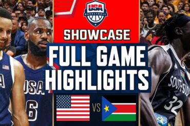 Team USA vs South Sudan Full Game Highlights July 20, 2024 | USA Basketball Showcase | Olympics 2024