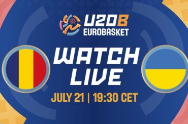 LIVE - Romania v Ukraine | FIBA U20 EuroBasket 2024 Division B | FINAL