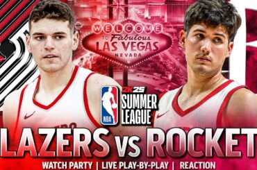 Portland Trail Blazers vs Houston Rockets LIVE | 2024 NBA Summer League