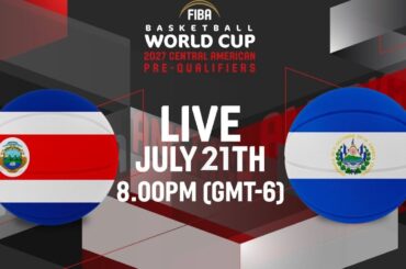 LIVE - CRC v ESA | FIBA Basketball World Cup 2027 | Central American Pre-Qualifiers | FINAL