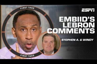 🚨 ‘THIS CAN SPELL TROUBLE!’ 🚨 Stephen A. ADDRESSES Joel Embiid’s LeBron James comments | First Take