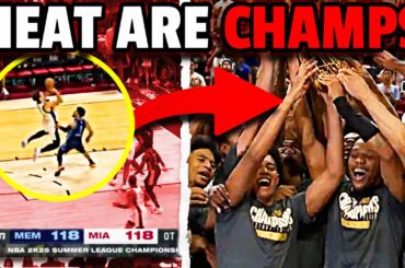 Miami Heat are Summer League CHAMPS (INSTANT REACTION) | Larsson GAME WINNER, Christopher Wins MVP