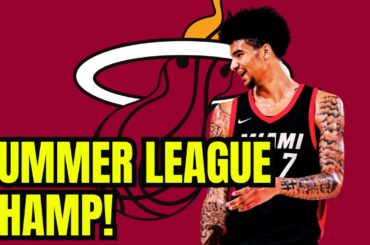 Kel'el Ware And The Miami Heat Win Summer League Title Over The Zach Edey-less Grizzlies!