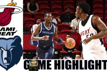 Las Vegas Summer League Final | Miami Heat vs Memphis Grizzlies GAME Highlights