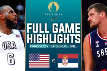 USA vs SERBIA OLYMPICS FULL GAME HIGHLIGHTS | 2024 Olympics Basketball | July 26, 2024 - NBA 2K24