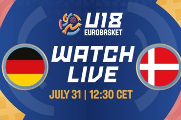 LIVE - Germany v Denmark | FIBA U18 EuroBasket 2024 | Round of 16 game