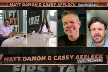 Matt Damon & Casey Affleck on Team USA, Belichick’s future & movie 'The Instigators' | First Take