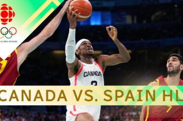 Canadian men's Olympic basketball team beats Spain to finish group play undefeated | #paris2024