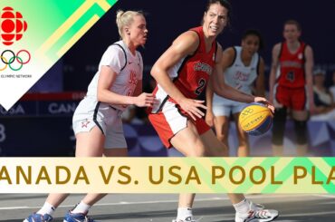 Women's 3x3 basketball pool round: U.S. vs. Canada | #paris2024