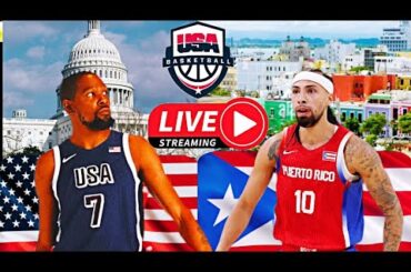 **LIVE** Team USA 🇺🇸 VS Team Puerto Rico 🇵🇷 Olympics Basketball Game