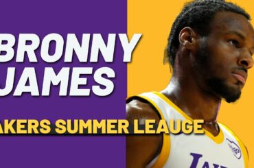 Bronny James Los Angeles Lakers 55th Pick in the 2024 NBA Draft Summer League Highlights