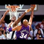 1996 NBA West 1st Rd Game 2 Phoenix Suns at San Antonio Spurs, April 28, 1996, Robinson 40, Chuck 30