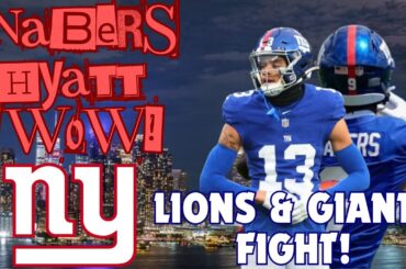 💥💥New York Giants & Detroit Lions FIGHT!! Heated Practice! Hyatt And Nabers ARE IT!! 🔥🔥