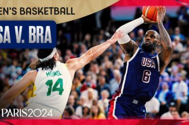 Team USA is ON TO THE SEMIS in men's basketball after blasting Brazil | Paris Olympics | NBC Sports