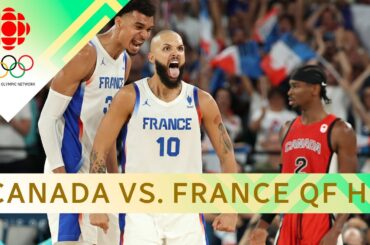 Canadian men's basketball eliminated from Paris 2024 with quarterfinal loss to France | #paris2024