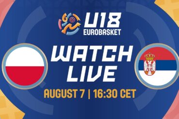 LIVE - Poland v Serbia | FIBA U18 Women's EuroBasket 2024 | Round of 16 game