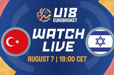 LIVE - Türkiye v Israel | FIBA U18 Women's EuroBasket 2024 | Round of 16 game