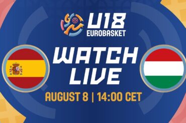 LIVE - Spain v Hungary | FIBA U18 Women's EuroBasket 2024 | Quarter-Finals