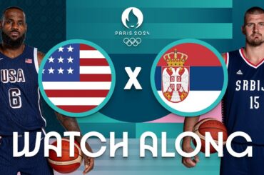 USA v Serbia | Men's Olympic Basketball Tournament Paris 2024 | Watch Along ⚡🏀