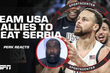 Perk reacts to Team USA’s comeback win: Steph Curry set the tone! | SportsCenter