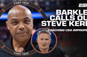 Charles Barkley criticizes Steve Kerr's Team USA coaching 👀 Perk calls comments asinine | First Take