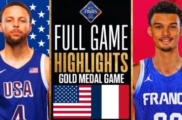 USA vs France FULL GAME Highlights | Aug 10, 2024 | Olympic Men's Basketball Gold Medal Game NBA2K24