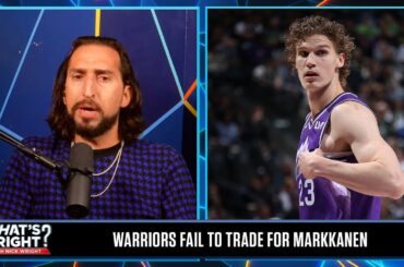 Jazz extend Lauri Markkanen, Did the Warriors fumble a trade opportunity? | What’s Wright?