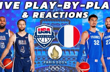 USA vs France Mens Basketball | Live Play-By-Play & Reactions