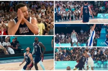 Highlights | Lebron assists Steph | Steph Curry's dagger | Lebron against Wemby 🤯 #parisolympics2024