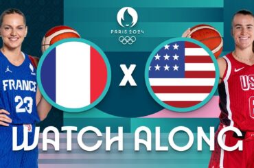 France v USA | Women's Olympic Basketball Tournament Paris 2024 | Watch Along ⚡🏀