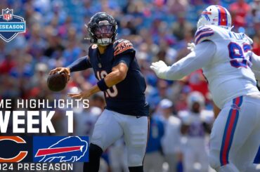 Chicago Bears vs. Buffalo Bills | 2024 Preseason Week 1 Game Highlights