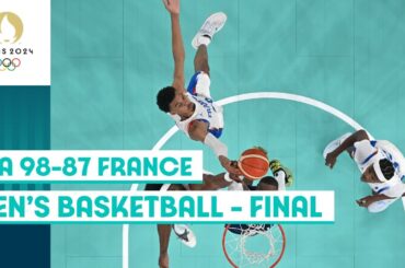 USA defend their gold medal with a win over France in men's basketball | Paris 2024 highlights