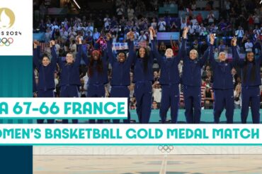 USA Clinch Gold Medal in thrilling Women's Basketball Final 🥇🇺🇸 | Paris 2024 Highlights