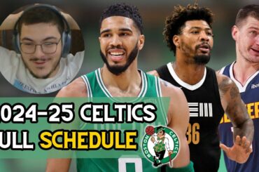 Full 2024-25 Boston Celtics Schedule Revealed