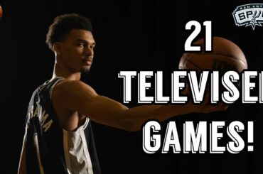 Spurs SEASON Schedule Reaction! 21 TELEVISED Games!