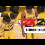 NBA 2K25 Simulation | Lebron James Injury | Los Angeles Lakers vs Dallas Mavericks