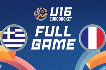 Group Phase | Greece v France | Full Basketball Game | FIBA U16 Women's EuroBasket 2024