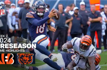 Cincinnati Bengals vs. Chicago Bears | 2024 Preseason Week 2 Game Highlights