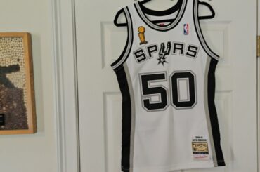 David Robinson Authentic NBA Jersey Mitchell Ness 2002-03 San Antonio Spurs Championship SMALL 36