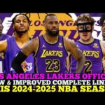 LOS ANGELES LAKERS OFFICIAL NEW & IMRPOVED COMPLETE LINE UP THIS 2024-2025 NBA SEASON