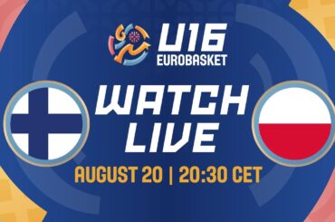 LIVE - Finland v Poland | FIBA U16 Women's EuroBasket 2024 | Round of 16