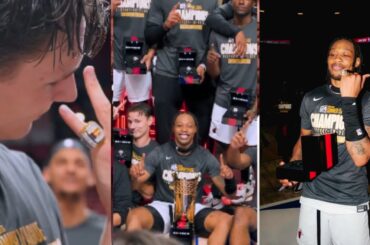 Miami Heat Locker Room Celebration after Winning The 2024 Summer League Champion!!