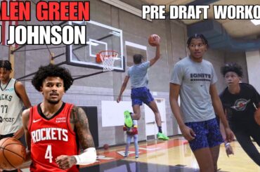 Jalen Green (Houston Rockets) and AJ Johnson (Milwaukee Bucks) Pre-Draft Workout 2020