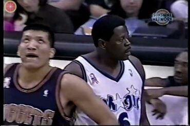 Mengke Bateer巴特尔 7pts！NBA 2002.3.15 Denver Nuggets at Orlando Magic