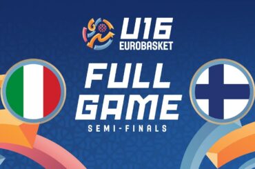 Semi-Finals: Italy v Finland | Full Basketball Game | FIBA U16 Women's EuroBasket 2024