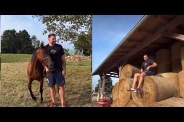 Luka Dončić spent the day on a farm in his homeland of Slovenia!!