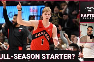 Can Gradey Dick stay in the Toronto Raptors' starting lineup throughout his sophomore season?