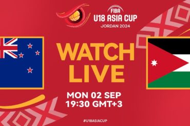 Group Phase | New Zealand v Jordan | Full Basketball Game |FIBA U18 Asia Cup 2024