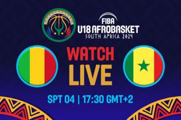 Group Phase | Mali v Senegal | Full Basketball Game | FIBA U18 AfroBasket 2024