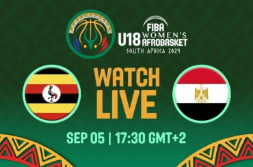 Group Phase | Uganda v Egypt | Full Basketball Game | FIBA U18 Women's AfroBasket 2024